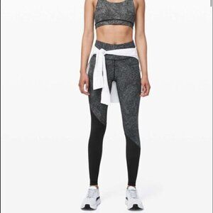 Lululemon Speed Wunder Tight *Asym Free Spirit Ice Grey Black Nulux sz 4